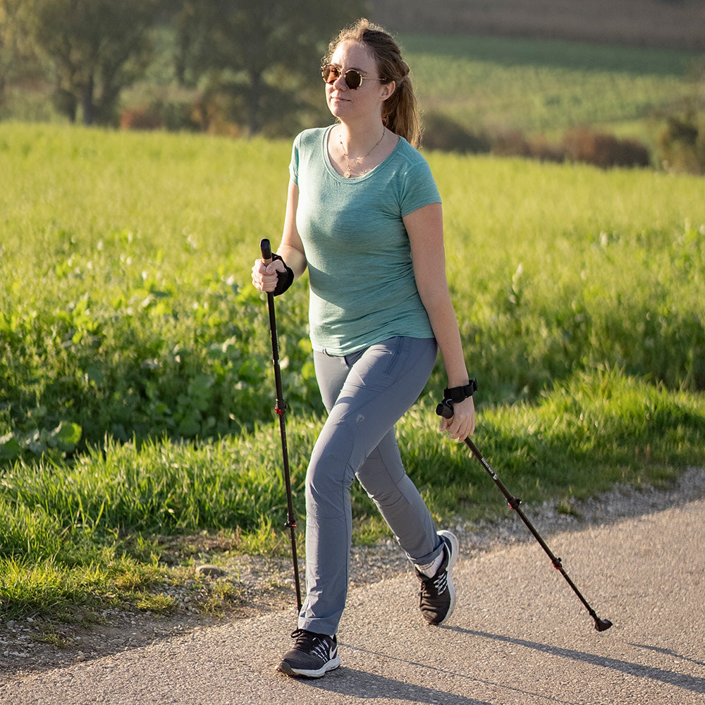 Bastoni Da Trekking Pieghevoli In Alluminio 7075, Regolabili 110-130 Cm, Con Punte In Tungsteno - 3