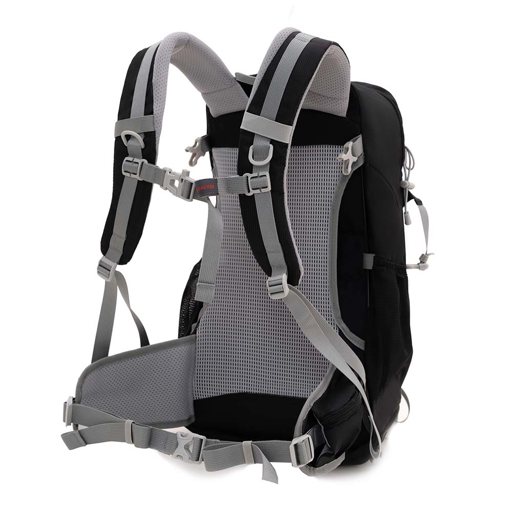 30 L Wanderrucksack Herren & Damen mit gepolstertem Rücken, verstellbaren Gurten, seitlichen Taschen und Schlaufen, ideal für Outdoor-Abenteuer und Trekking.
