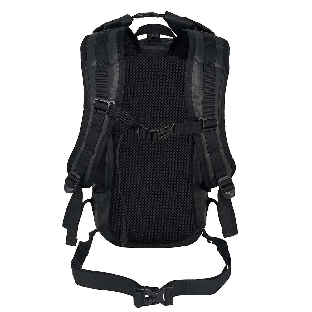 Leichter Rucksack wasserdicht mit atmungsaktivem Rücken, verstellbaren Schultergurten, Brust- und Hüftgurt, ideal für Outdoor-Abenteuer, 25L Stauraum und robustem, wasserdichtem Material.