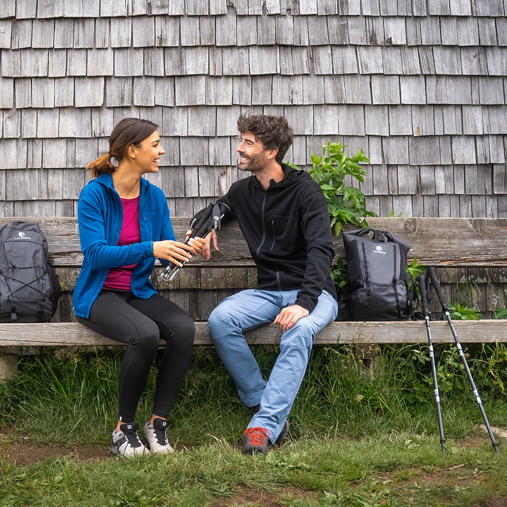 Bâtons de randonnée pliables en carbone