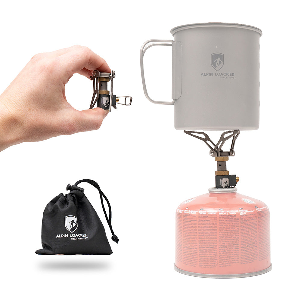 Ultralight titanium gas stove 45g