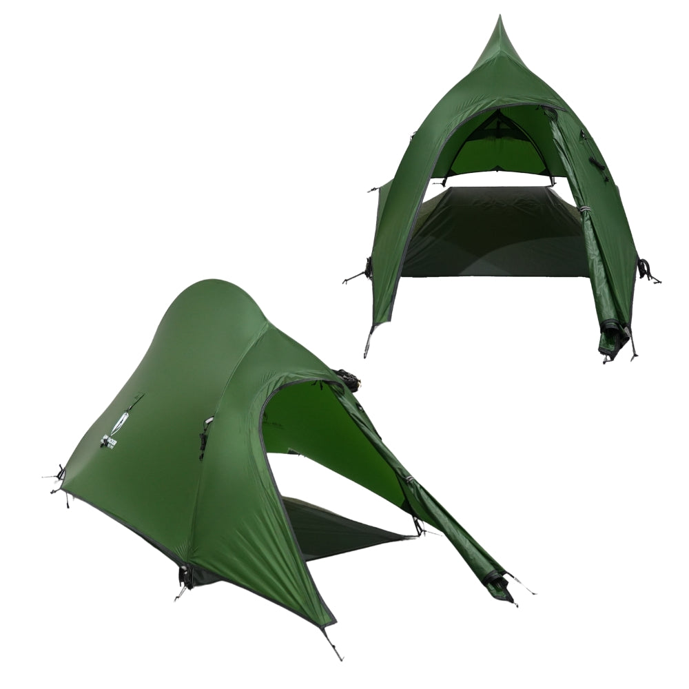 Cloud Pro Up 2 - 20D leichtes Zwei Mann Zelt, ultraleichtes Trekkingzelt mit kompaktem Packmaß und robustem 7001 Aluminiumgestänge, ideal für Outdoor-Abenteuer und minimalistisches Camping.