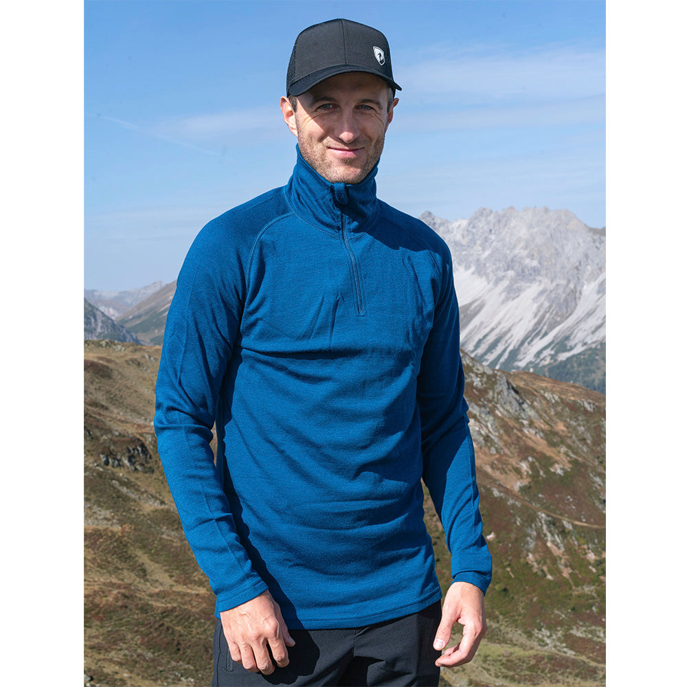 m², ideal für Outdoor-Aktivitäten, aus 100% Merinowolle für Komfort und Funktionalität.