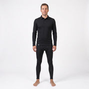 Merino Longsleeve Polo Men Set with Long Underwear