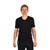 ALPIN LOACKER Merino V-Neck T Shirt Men black