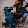 Alpin Loacker turkos lätt vandringsryggsäck för män och kvinnor, lätt dagsäck