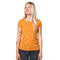 Model trägt Merino Corespun T-shirt für Damen in orange