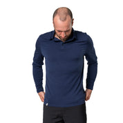 Polo à manches longues Mérinos pour homme