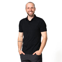 Merino Coolmax Polo T-Shirt Heren 150 g/m2 - Zwart / S