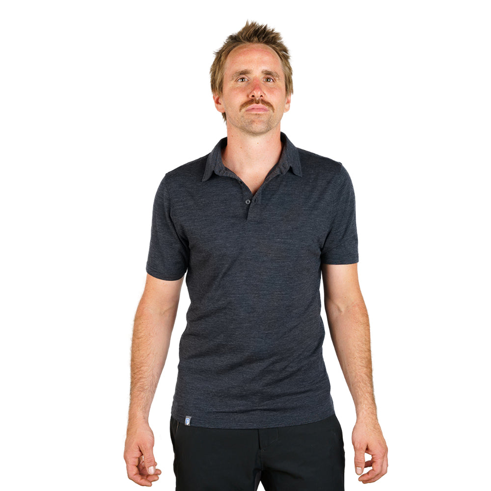 Merino Poloshirt Heren 150 g/m² - NIEUW