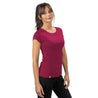 T-shirt merino respirant pour femmes en rose berry