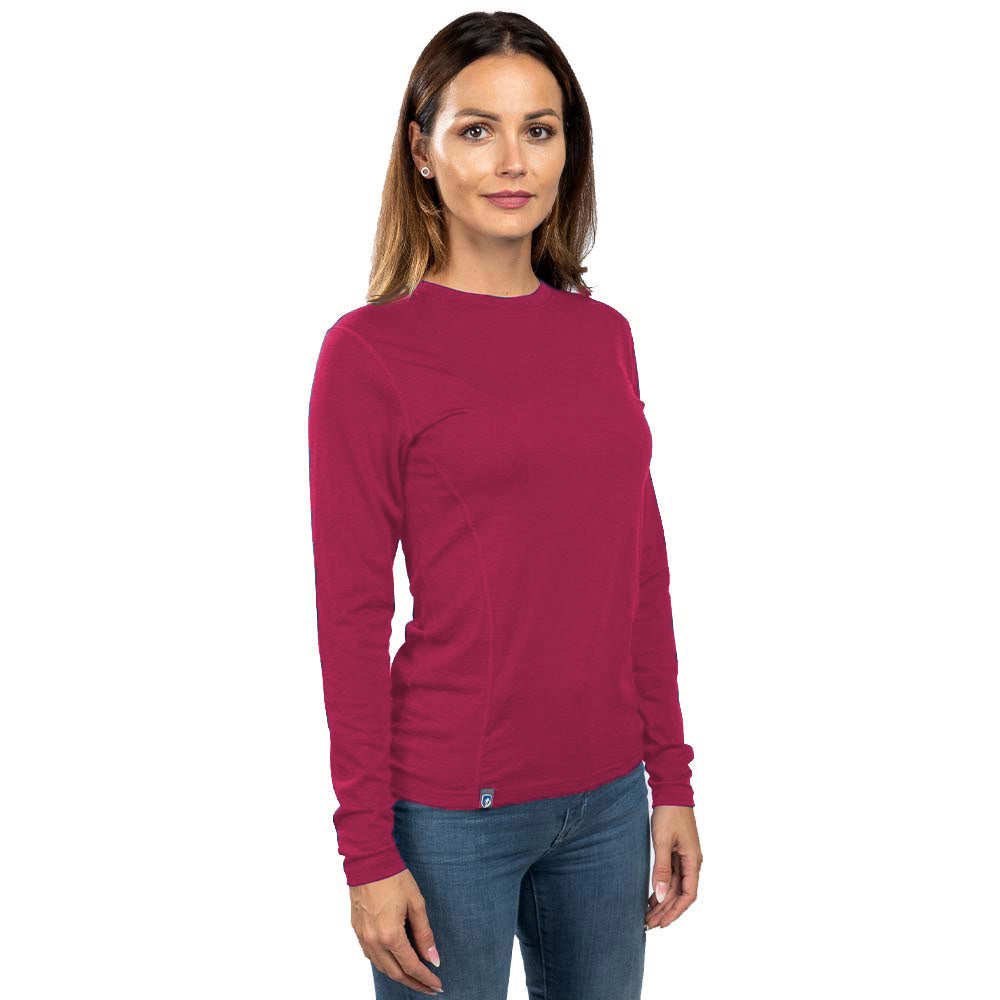 Berry Merino Shirt dames lange mouw van Alpin Loacker