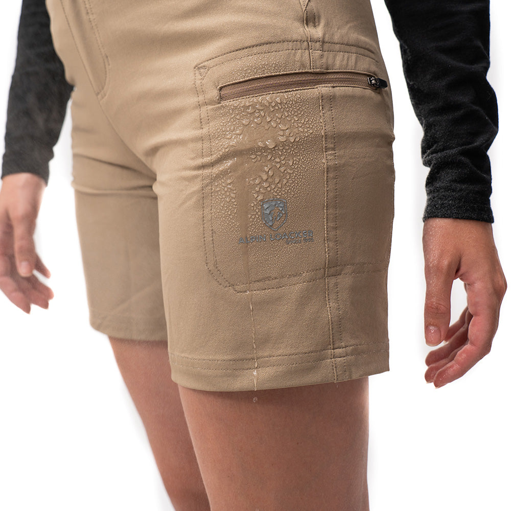 Alpin Loacker beige waterproof hiking pants for women
