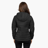 Alpin-loacker chaqueta negra otoño invierno con capucha para mujer