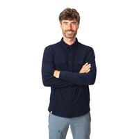 Chemise Merino Homme 210g/m2 - S / Marine