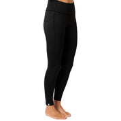 Merino Leggings/Hose Damen - 290 g/m2, körpernah, knöchellang, elastischer Bund, aus Merinowolle-Mix, perfekte Passform und Bewegungsfreiheit, ideale Seitentasche für Smartphone.