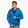 Alpin Loacker veste d'hiver imperméable chaude pour hommes bleu