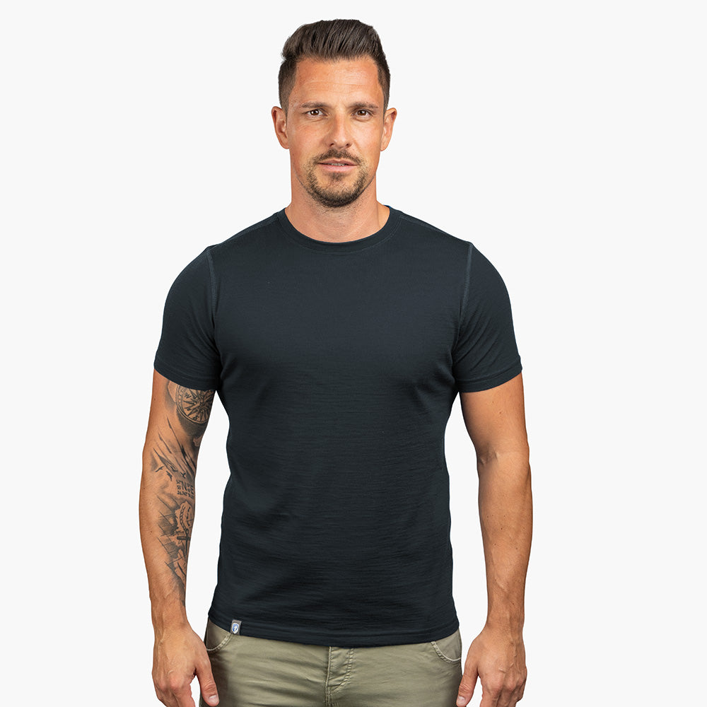 T-shirt 100% Mérinos homme, 180 g/m2