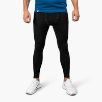 Intimo lungo 100% Merino da uomo 230 g/m² - S / Nero
