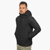 Alpin Loacker veste d'hiver et veste d'automne pour hommes noirs, veste d'extérieur durable pour hommes