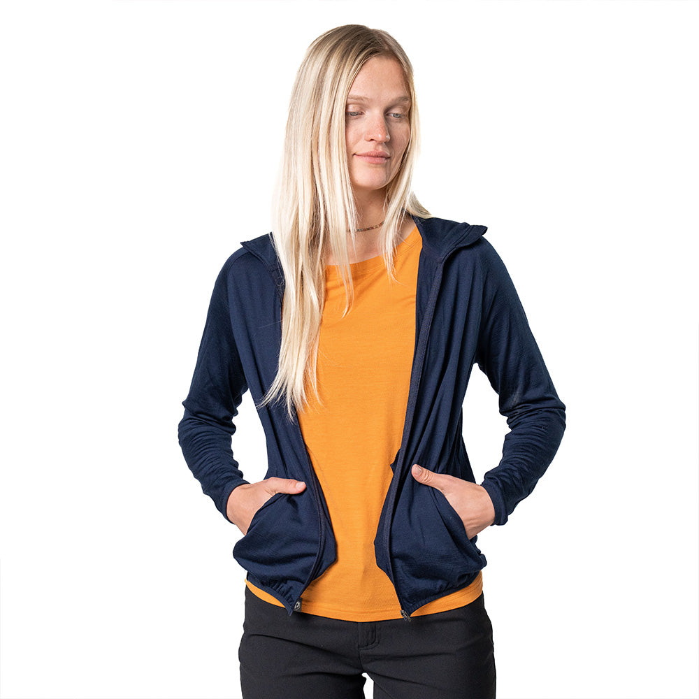 100% Merinowolle Jacke Damen 160 g/m² - ultrafein