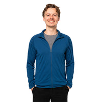 100% Merino Wool Jacket Men 160 g/m² - ultra-fine - S / Blue