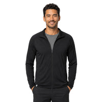 100% Merino Wool Jacket Men 160 g/m² - ultra-fine - S / Black