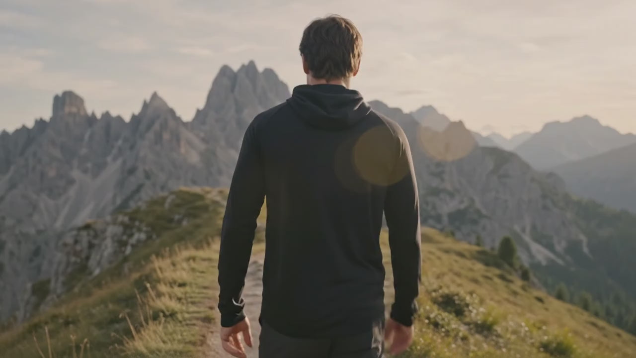 Merino Sun Hoodie Heren 135 g/m² – ultralight