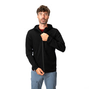 100% Merino Sport Hoodie Zip Herren - 230 g/m2