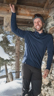 Merino Longsleeve Polo Men