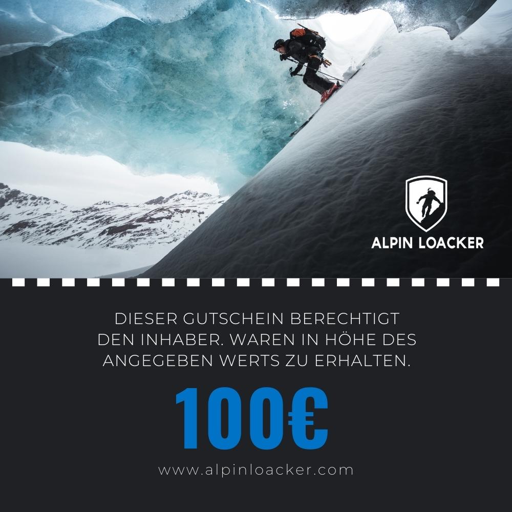 Alpin Loacker -Cadeaubon voor outdoor- en bergsporten Alpin Loacker Waarde 100€
