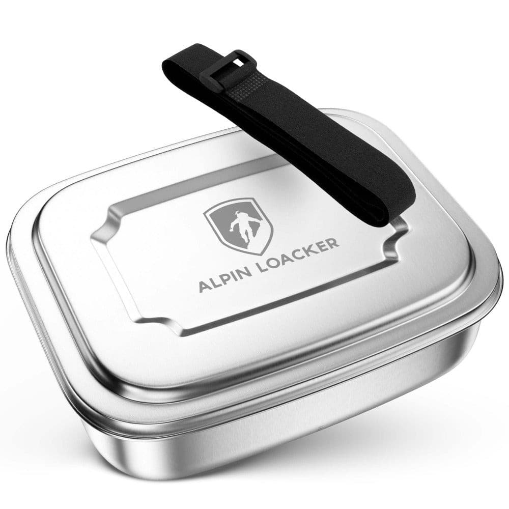 Alpin Loacker -RVS lunchbox, 1800ml zonder snijplank - Alpin Loacker