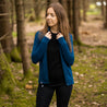 Damen Merino Jacke in blau von Alpin Loacker - für Outdoor und Bergsport