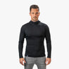 Alpin Loacker Merino Wolle Long shirt avec capuze en noir deep black shirt de Premium Merinolaine