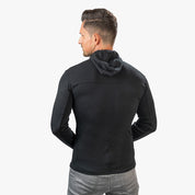 Merino Hoody Herren 230 g/m2 aus feiner Merinowolle, ideal für Outdoor-Aktivitäten; lässiger Schnitt, körpernahe Kapuze, perfekt unter Helmen tragbar.