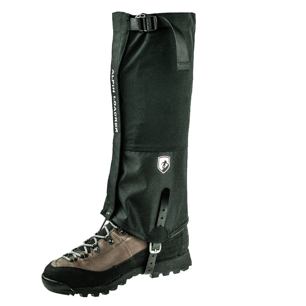 Alpin Loacker - Polainas de senderismo en negro con zapatos de Alpin Loacker