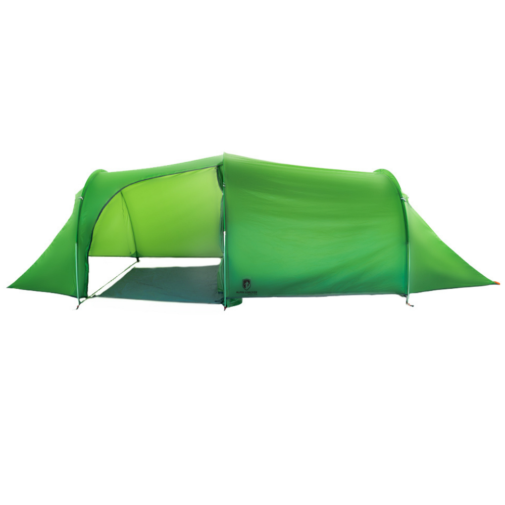 Tunnelzelt für 2 Personen 1.99kg, ideal für Wanderungen, leicht, robust, aus silikonbeschichtetem Ripstop-Nylon, bietet Schutz und Komfort für Outdoor-Abenteuer.