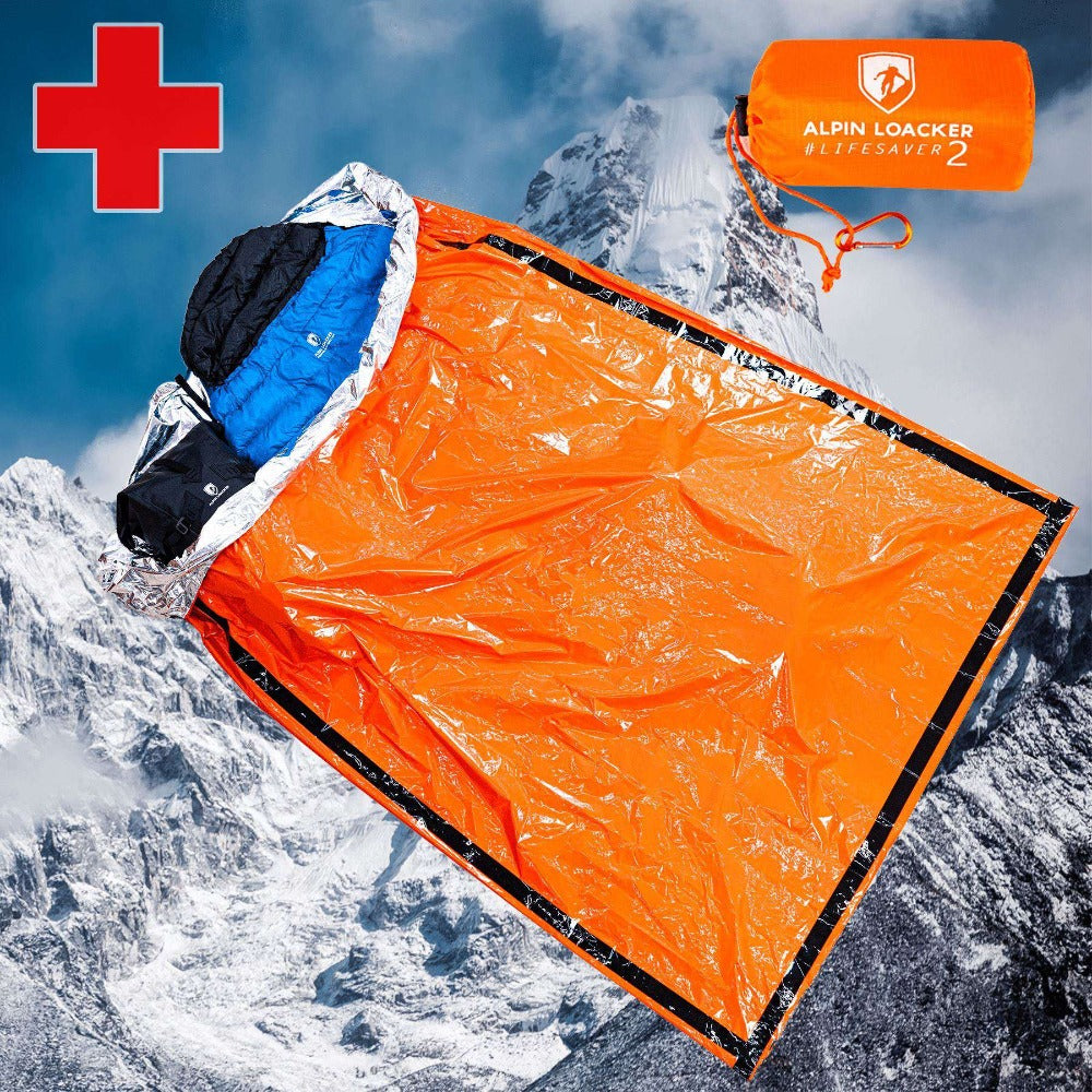 Alpin Loacker - Life Saver Pro - manta de rescate, bolsa de vivac, manta de emergencia 1 persona/2 personas - Alpin Loacker