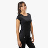 Alpin Loacker Camiseta Merino mujer en negro, Camisa Merino mujer hecha de lana Merino de primera calidad, comprar Camisa Merino mujer online