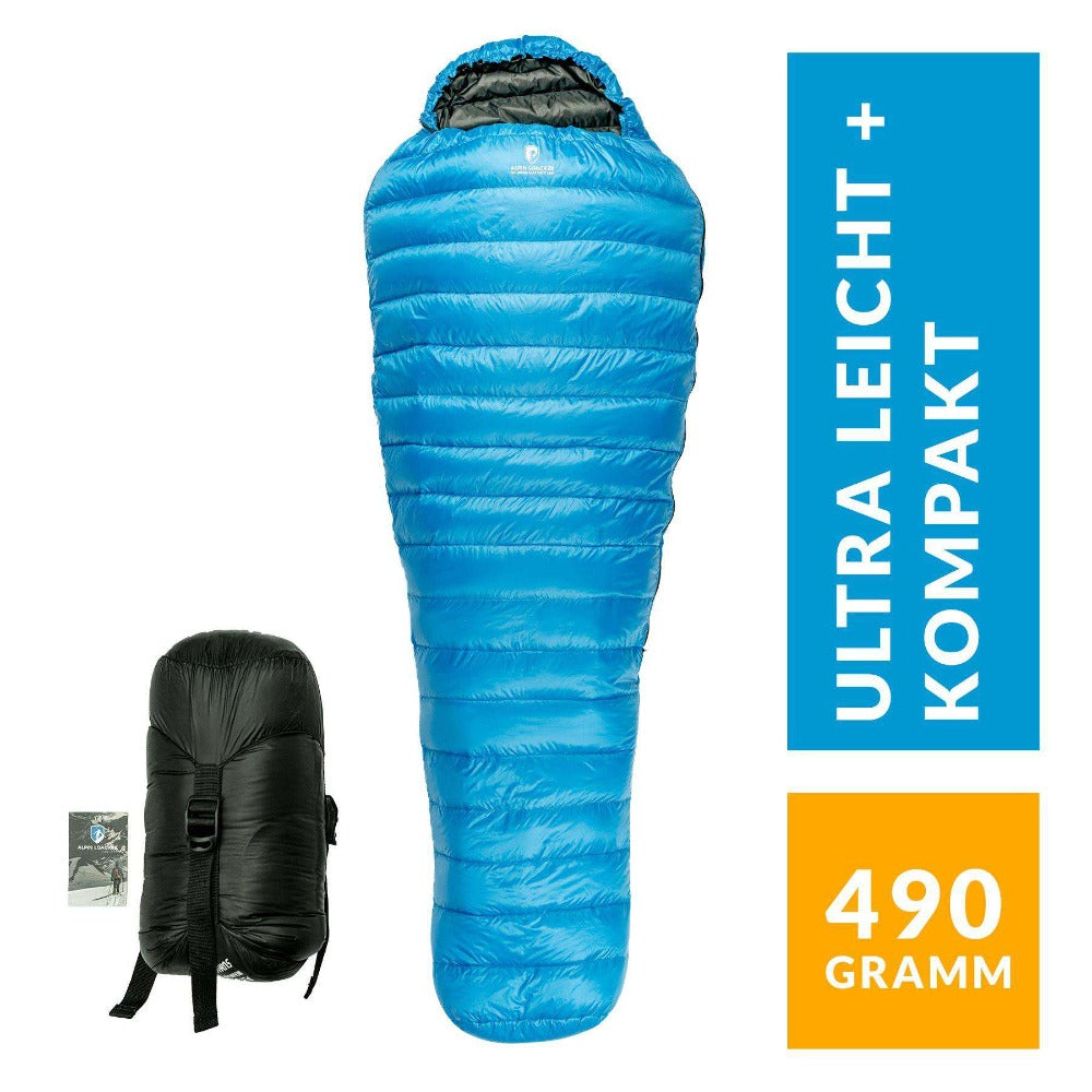 ALPIN LOACKER - Colchoneta Ultra Light Pro 460 g - Saco de dormir de verano - Paquete