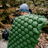 Alpin Loacker Ultra light campin inflatable sleeping mat with double-sided valve, outdoor sleeping mat ultralight and honeycomb-shaped 