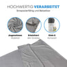 Alpin LoackerReise sleeping bag and light cabin sleeping bag, light weight travel sleepingbag grey