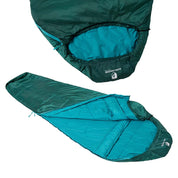 SYN PRO - Synthetik Sommer Schlafsack ultraleicht, ideal für Outdoor-Abenteuer. Nachhaltig aus recyceltem Material, kompakt, mit Kordelzug und durchgehendem Reißverschluss.
