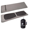 Alpin Loacker Accessories for the Light Pro sleeping mat, sheets for the sleeping mat, gray protective cover for the Light Pro sleeping mat with black packing bag