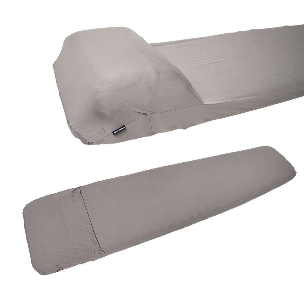 Alpin Loacker Funda protectora para colchoneta de camping con compartimento para almohadas Alpin Loacker en gris