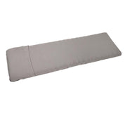 Light Pro Isomatte Überzug aus grauem Stretch-Polyester, schützt und isoliert Campingmatratzen, mit integrierter Kissentasche, ideal für Outdoor-Abenteuer.